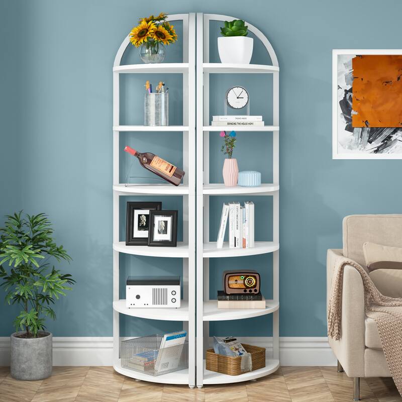 6-tier Tall Freestanding Corner Shelf