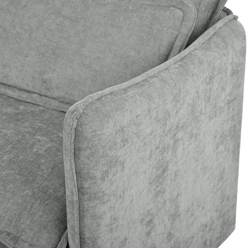 4-Seater Comfy Cloud Couches Double-Layer Cushion Recliner Sofa