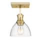 Option Brushed Champagne Bronze with Seeded Glass