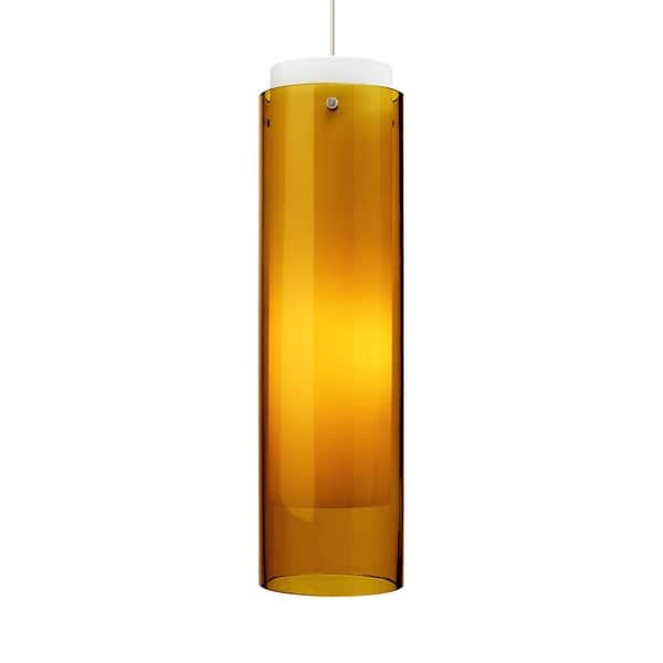 Tech Lighting 700TDECGPA Echo Grande Transparent Amber Cylinder Shade ...