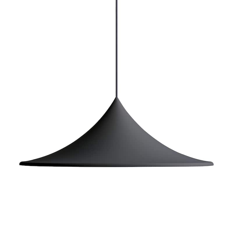 Golden Lighting Vistara 1-light 28in Pendant in Sand Black
