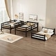 preview thumbnail 4 of 25, Detachable Triple Twin Bunk Bed with Two Built-in Ladders,Guardrails