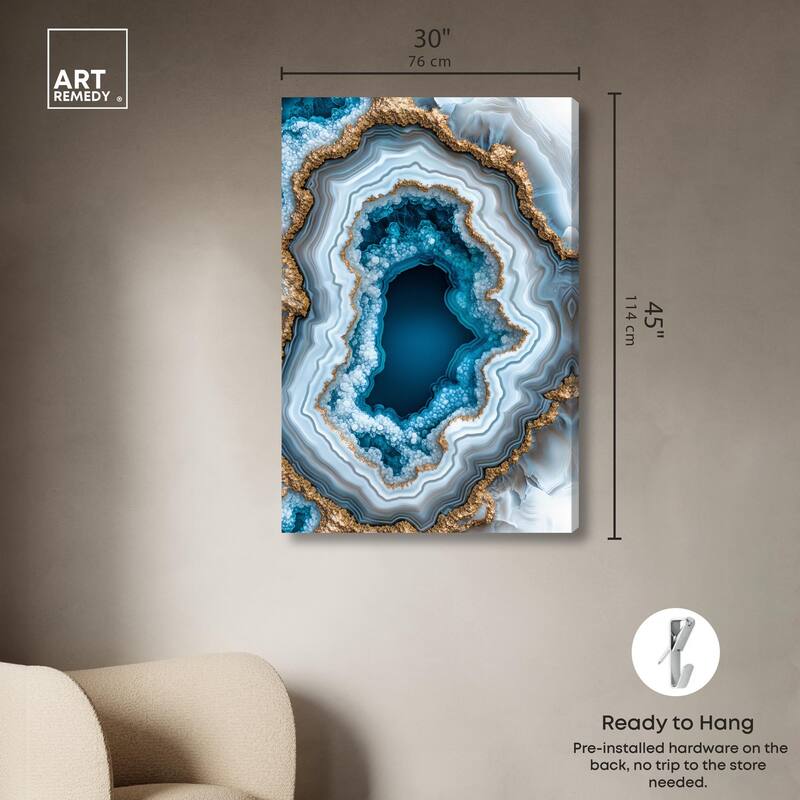 Gilded Geode Eye II Canvas by Art Remedy, Gallery Wrapped