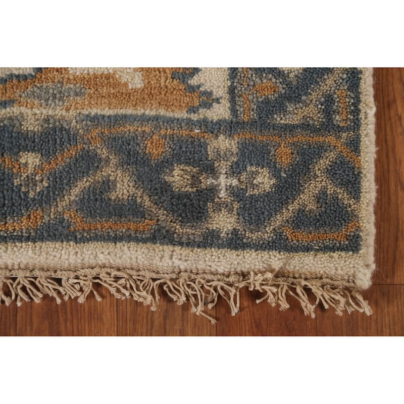 Oushak Oriental Runner Rug Handmade Floral Wool Carpet - 2'5"x 7'9"