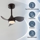 preview thumbnail 13 of 25, JONATHAN Y 22" Smart LED Ceiling Fan, 6-Speed, Dimmable, App & Remote Control