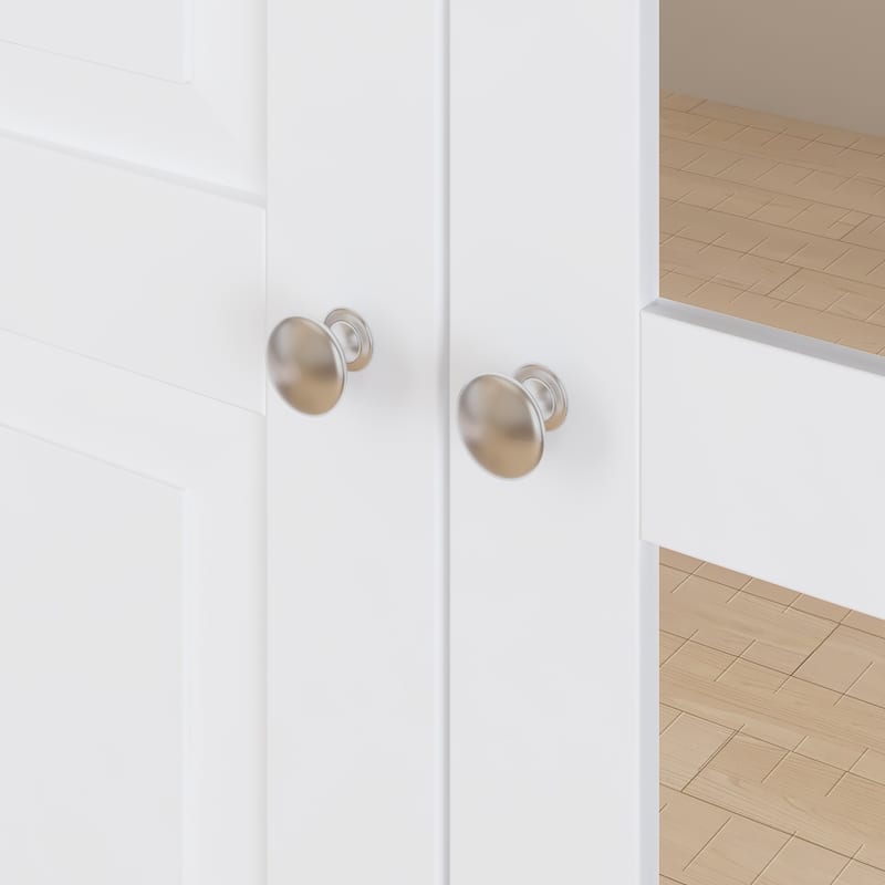 78.7"H Combo Twin Wardrobe Set Elegance Meets Utility Armoires Closet