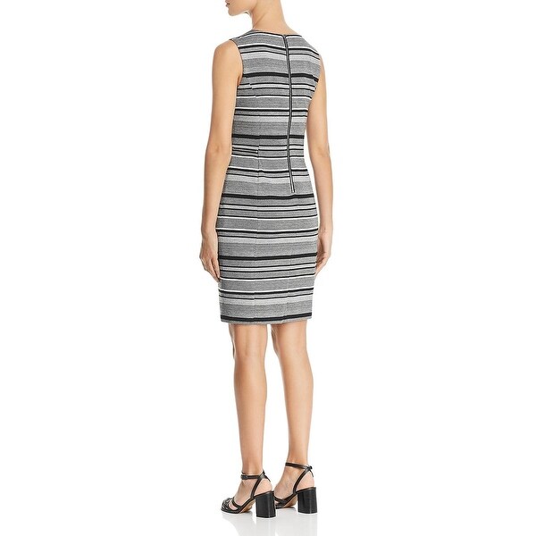 calvin klein jacquard sheath dress