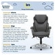 preview thumbnail 19 of 37, Serta Bryce Executive Office Chair with AIR Lumbar Technology and Layered Body Pillows