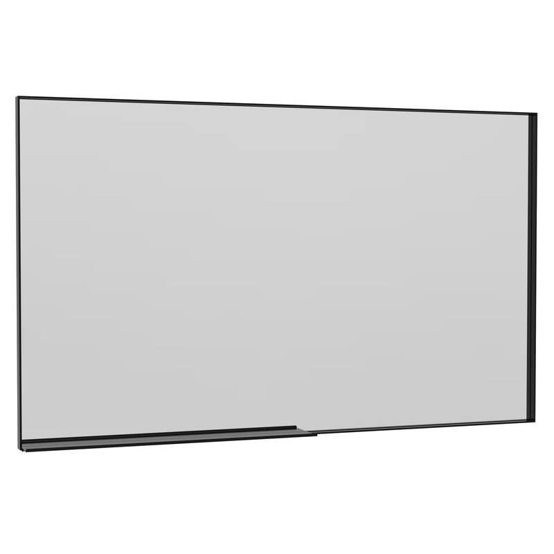 60" x 40" Modern Rectangle Bathroom Mirror with Aluminum Frame
