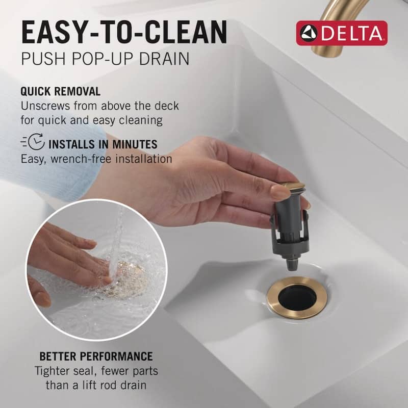 Delta Nicoli 1.2 GPM Single Hole Bathroom Faucet with Pop-Up Drain