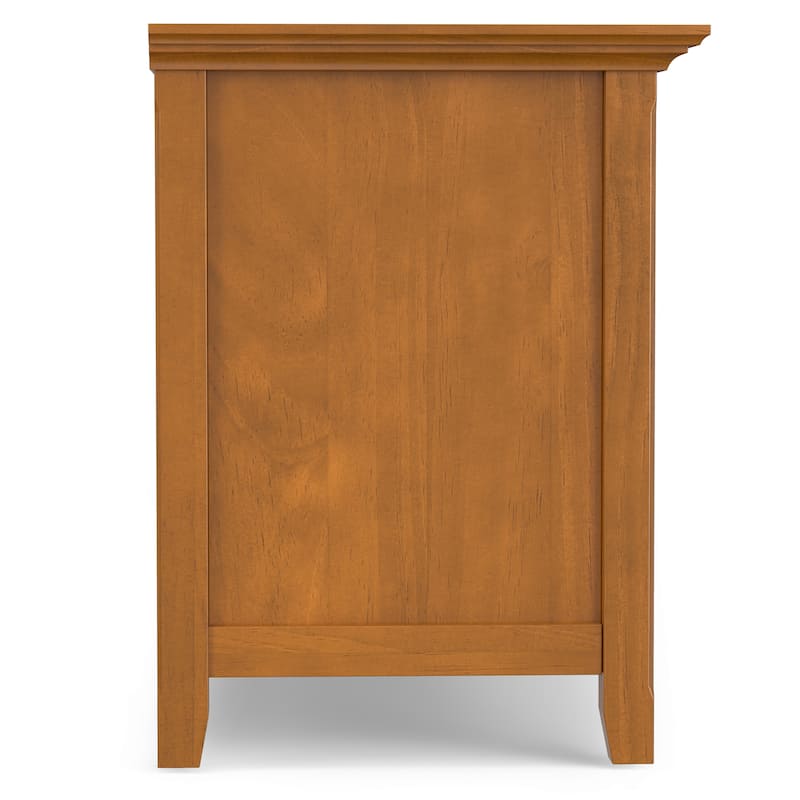 WYNDENHALL Halifax 72 inch Wide Solid Wood Transitional TV Stand - 72"w x 19"d x 26" h