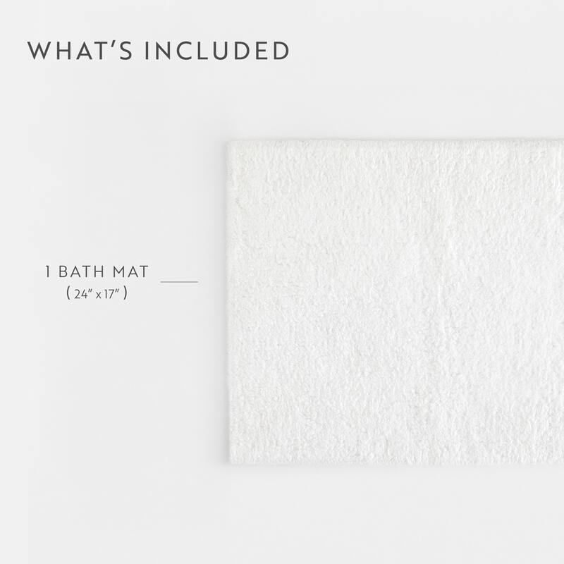 Becky Cameron 100% Cotton Reversible Solid Bath Mat