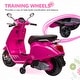 preview thumbnail 14 of 18, Battery-Powered Vespa Electric Motorcycle for Toddlers, Music, FM Radio, Headlight, and Single-Button Start