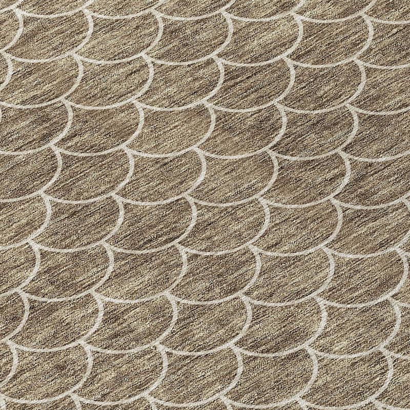 HomeRoots Geometric Transitional Rectangle Outdoor Rug