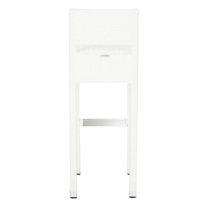 SAFAVIEH Landry Indoor-Outdoor Stacking Grey 30-inch Counter Stool - 13"W x 18"D x 38"H