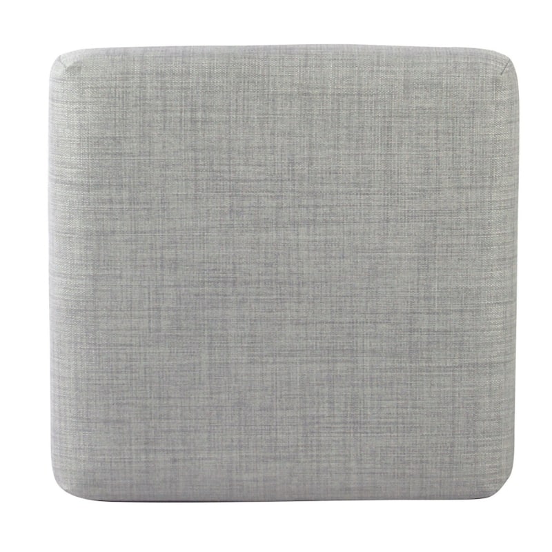 Open Back Metal Counter Stool with Fabric Upholstered Padded Seat - 24 H x 16 W x 16 L Inches