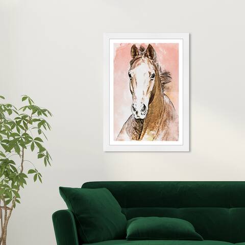 Wynwood Studio 'Elegant Equine' Animals Brown Wall Art Framed Print