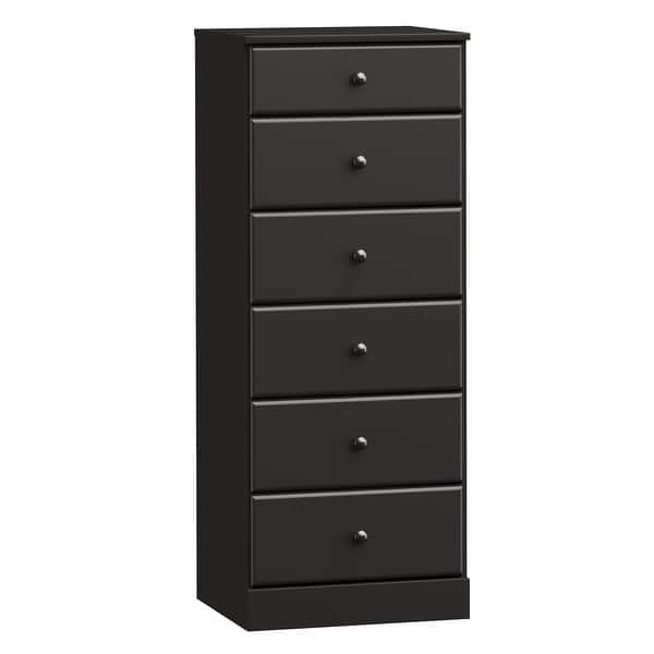 slide 2 of 22, Prepac Astrid 6 Drawer Dresser for Bedroom, Tall Chest of Drawers, Bedroom Furniture, Clothes Storage and Organizer