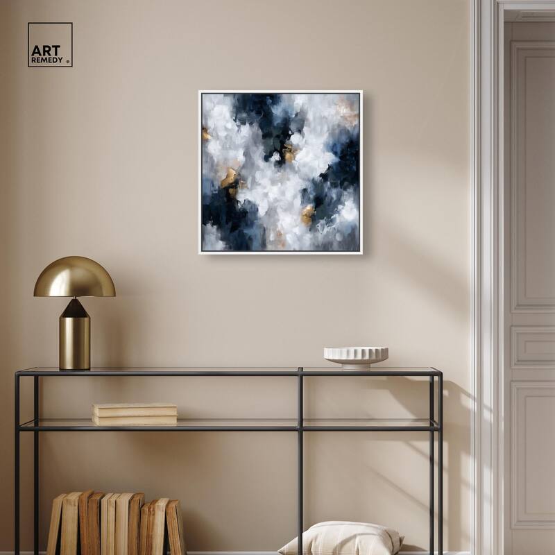 Midnight and Ivory I Canvas by Art Remedy