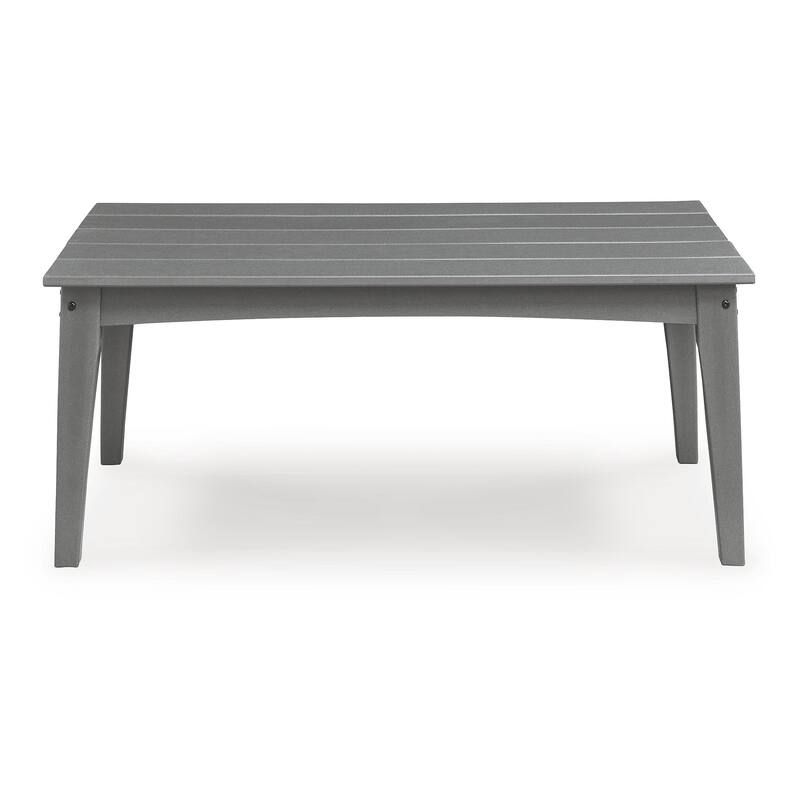 Signature Design by Ashley Lone View Bay Gray Outdoor Coffee Table - 48" W x 24.13" D x 18.13" H