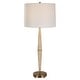 preview thumbnail 2 of 4, Uttermost Palu Travertine Table Lamp - 38"H,   Shade 11"H x 16"Dia.