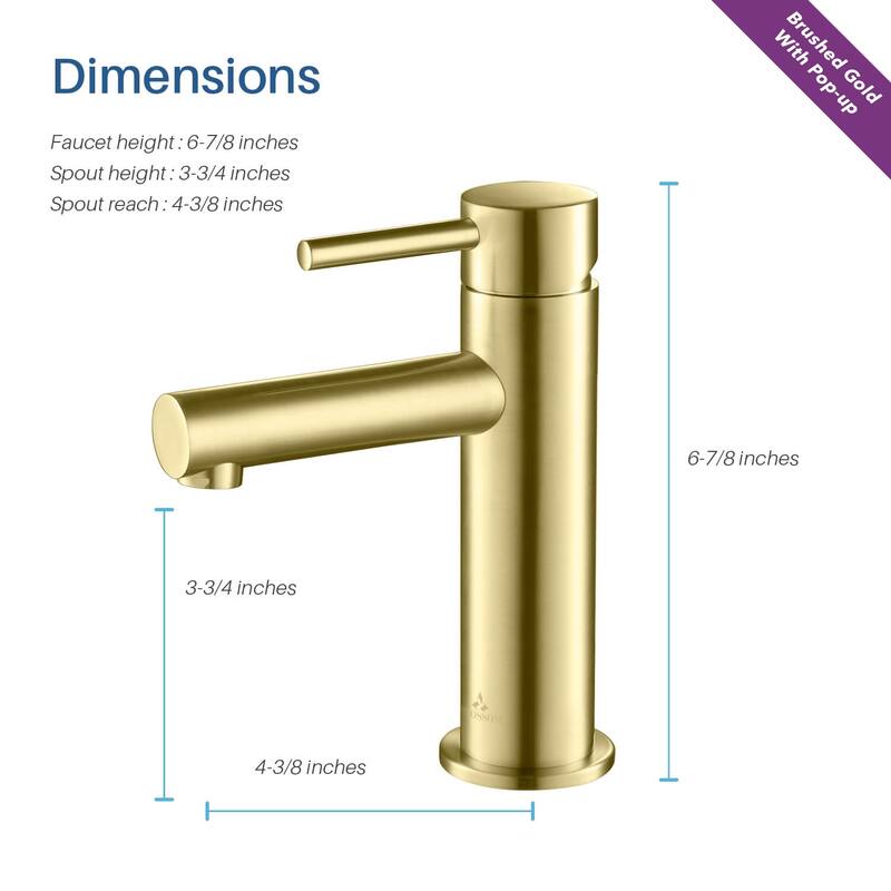 Solid Brass Leed Free Single Handle Bathroom Faucet