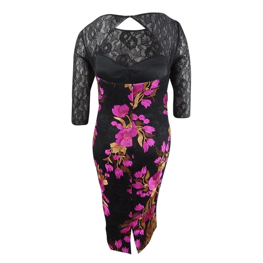 js collections lace sheath dress