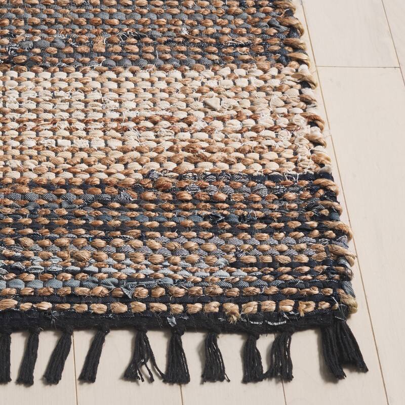 SAFAVIEH Handmade Cape Matsje Cod Denim & Jute Rug