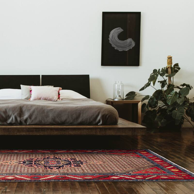 ECARPETGALLERY Hand-knotted Anatolian Vintage Light Brown Wool Rug - 4'8 x 8'5