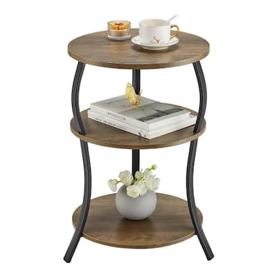 Snack Table TV Tray Table - 15.75"D x 15.75"W x 24"H