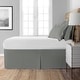 preview thumbnail 3 of 1, Porch & Den Coquille Silver 21-inch Drop Length Twin-size Bed Skirt