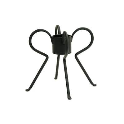 Achla Designs Spider Gazing Globe Ball Stand, 9 Inch Tall, Black Powder Coat Finish
