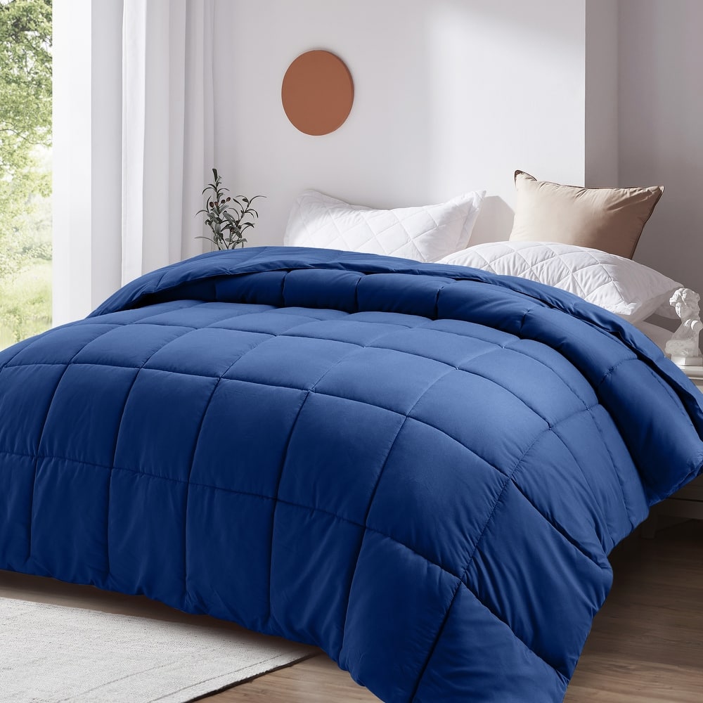 All Season Soft Comforter/Duvet Insert, Quilted and Peach-skin Processes, Machine Washable