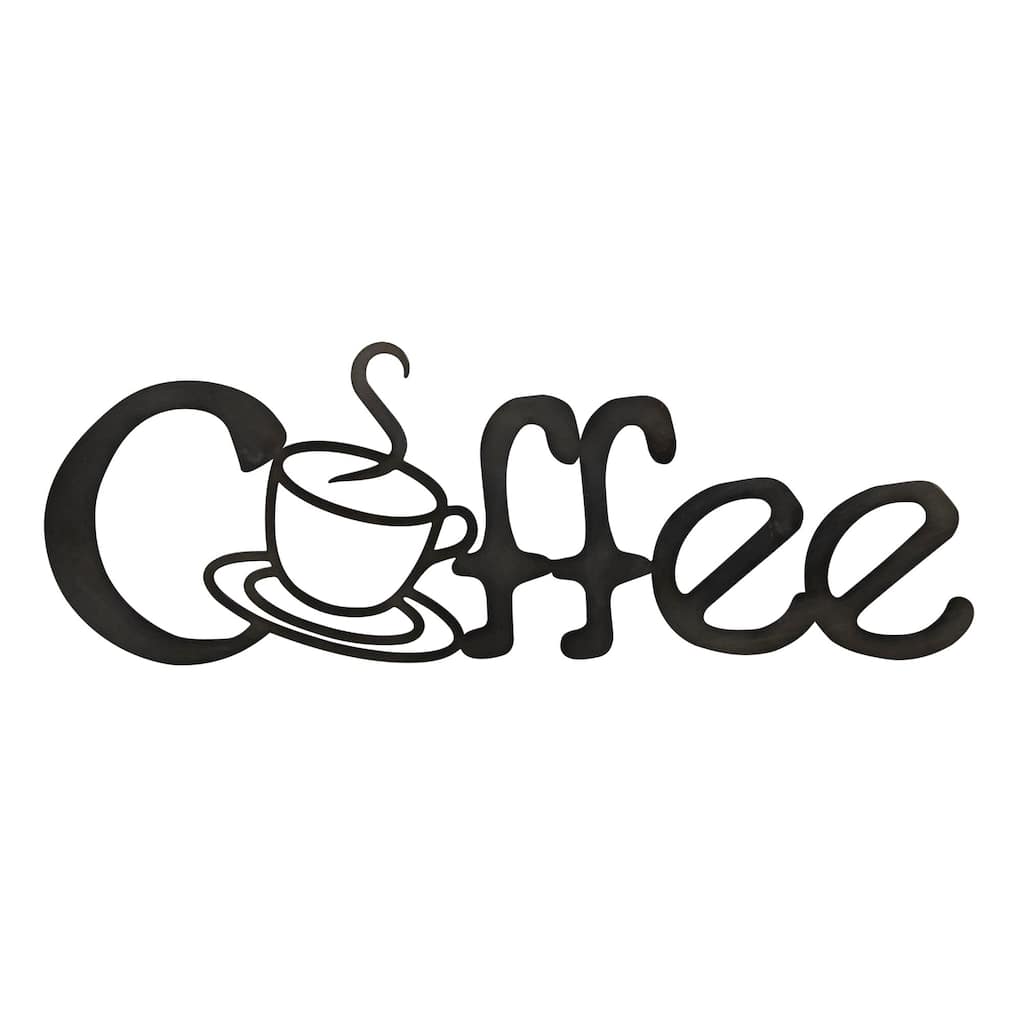 Coffee Metal Cutout Sign