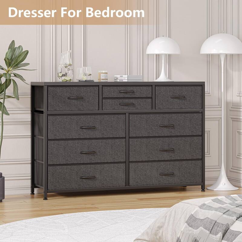 10 Drawer Dresser TV Stand - 55 inches