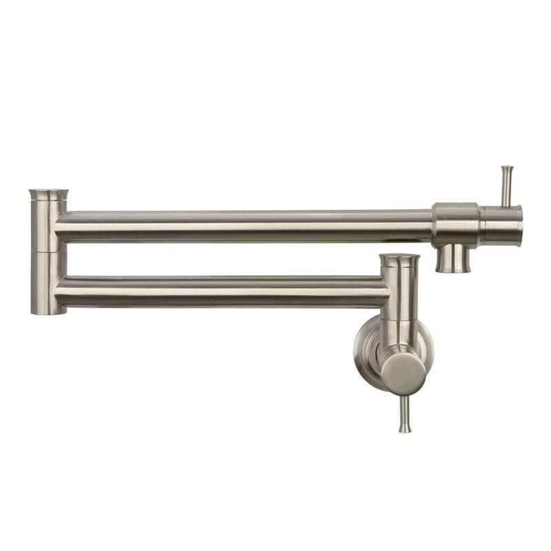 Pot Filler Kitchen Faucet Wall Mount - Brushed Nickel