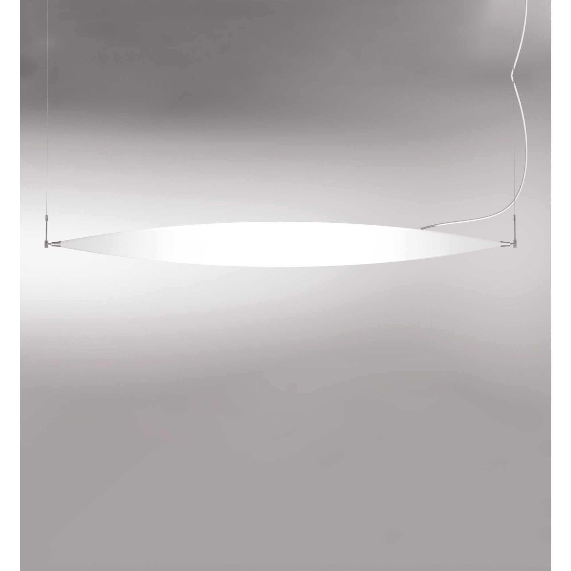 Molto Luce 547-30  Moon 76-1/4" Wide Integrated LED Linear Chandelier with Polyethylene Shade - Chandeliers For Bedrooms by Overstock.com