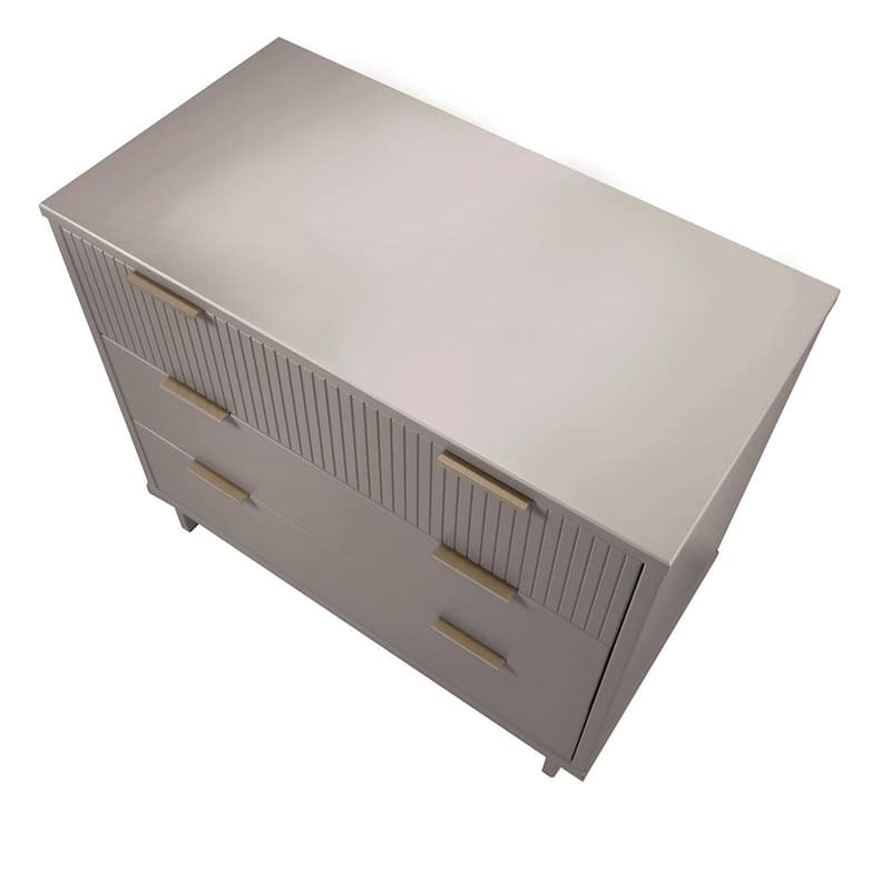 Manhattan Comfort Granville 38.18" Modern Standard 3 Drawer Dresser