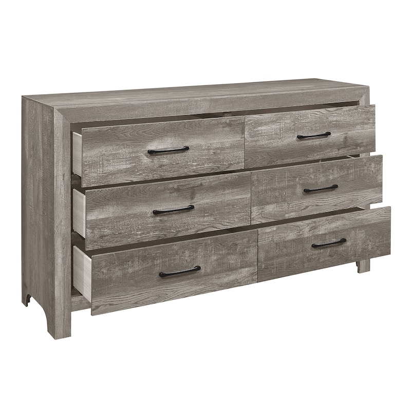 Dresser of 6x Drawers Wooden Bedroom Furniture
