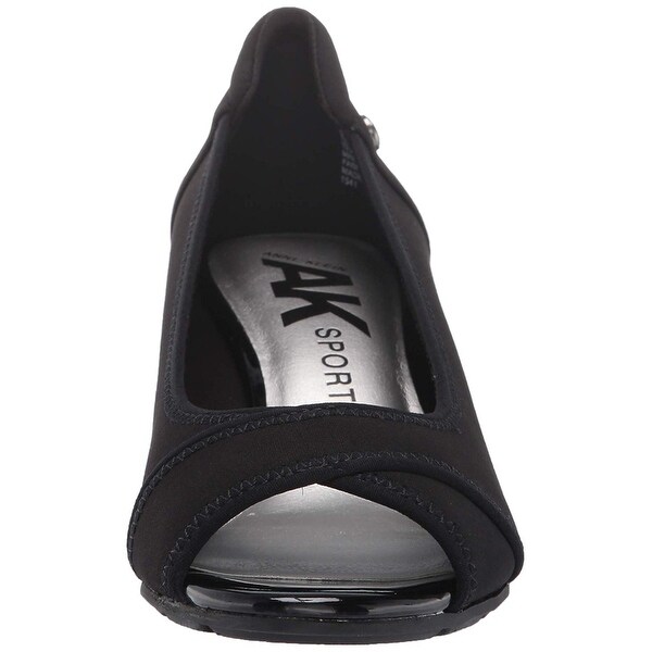 anne klein corner wedge heels