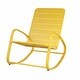 preview thumbnail 14 of 18, Patio Rocking Chair Padded Steel Rocker Chair