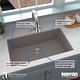 preview thumbnail 30 of 52, Karran Undermount 32.5 in. Large Single Bowl Quartz Kitchen Sink Kit