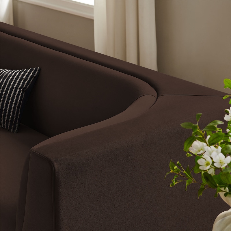 Hilda 86" Curved Back Performance Velvet Sofa