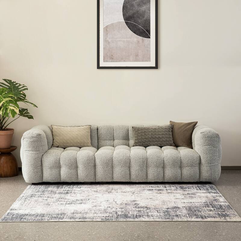 Glitzhome Modern Abstract Distressed Indoor/Outdoor Area Rugs