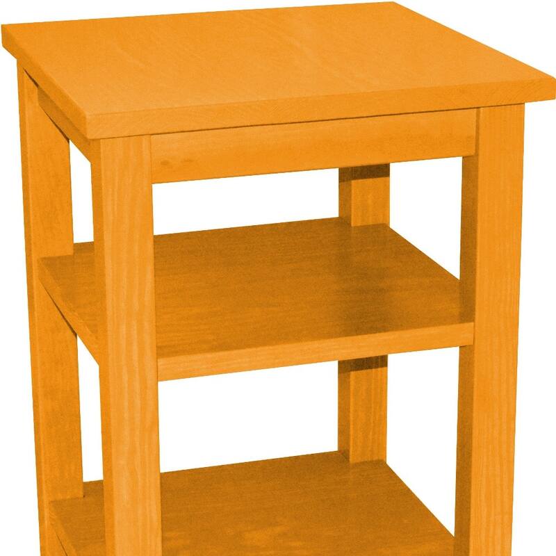 HomeRoots 28" Yellow Solid Wood Nightstand