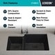 preview thumbnail 10 of 10, Lexicon Platinum Quartz 40/60 Double Bowl Kitchen Sink