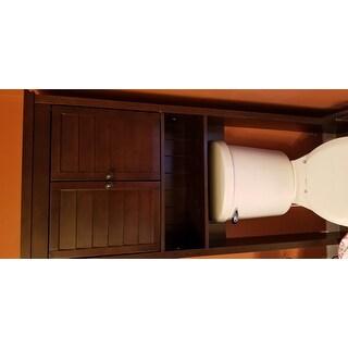 Lydia Wood Space Saver Cabinet in Espresso