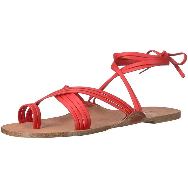 via spiga red sandals