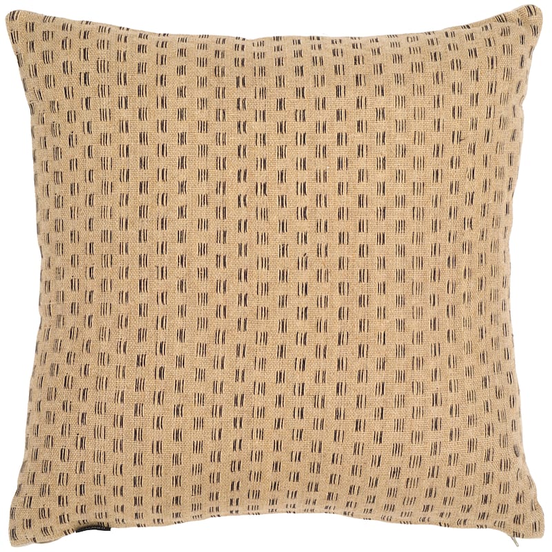 SAFAVIEH Home Zahara 24-inch Natural/Black Decorative Pillow