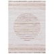 preview thumbnail 12 of 24, SAFAVIEH Alamo Centa Modern Rustic Rug 4' x 6' - Ivory/Brown - Rectangle